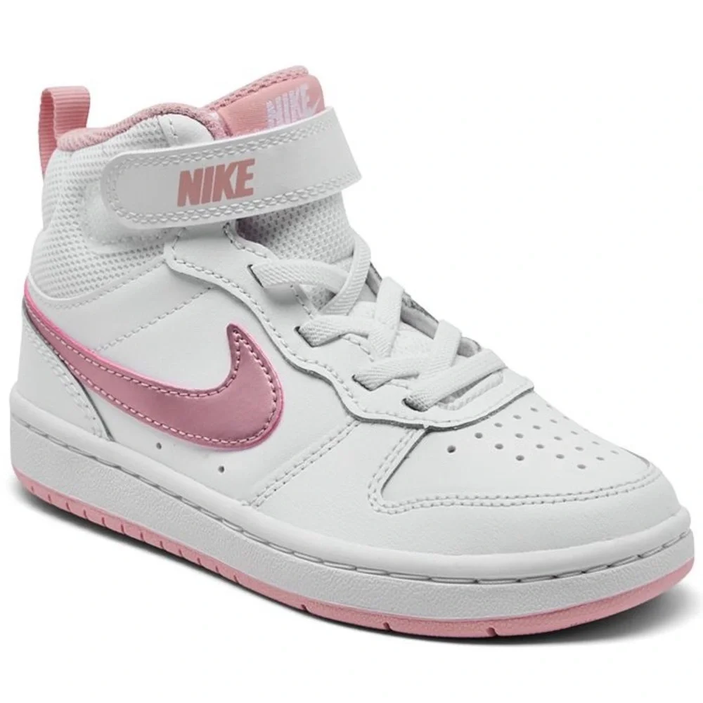 Nike Court Borough Mid 2 Pink - Picture 2 of 2